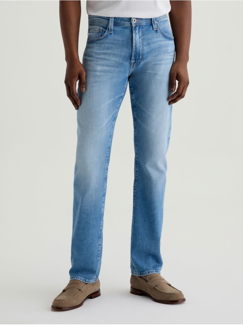 AG Adriano Goldschmied Everett Jeans 👖 Men’s Slim Straight Light Wash‎ 36
